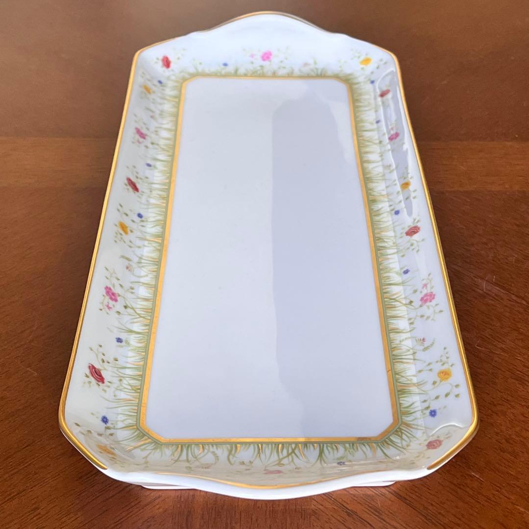 【希少品】フランス製　アビランドリモージュ★フローラリー★サンドイッチプレート