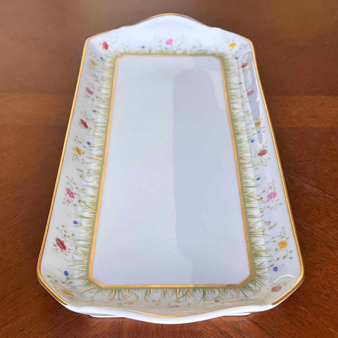 【希少品】フランス製　アビランドリモージュ★フローラリー★サンドイッチプレート