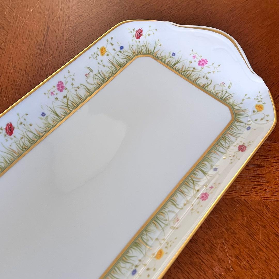 【希少品】フランス製　アビランドリモージュ★フローラリー★サンドイッチプレート