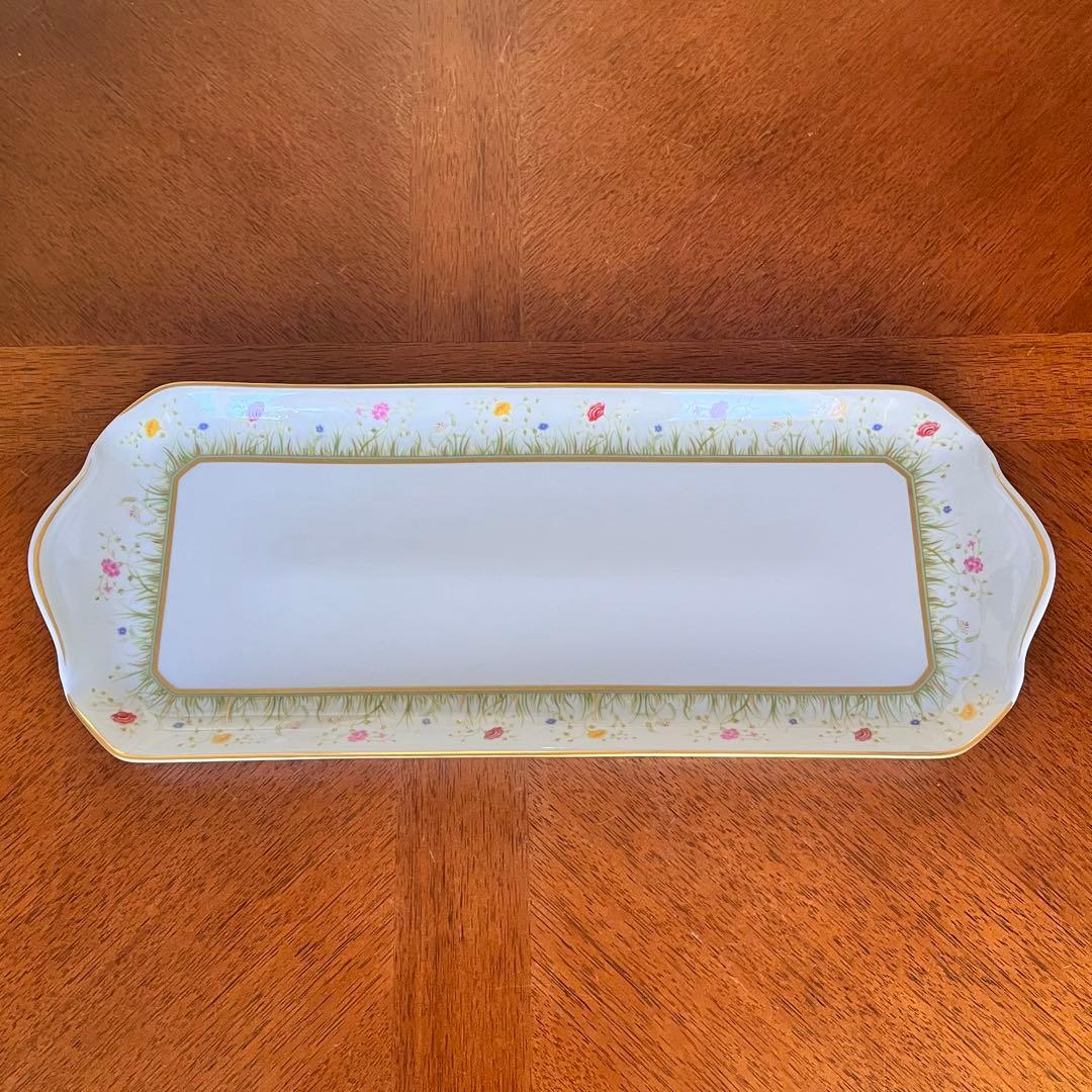 【希少品】フランス製　アビランドリモージュ★フローラリー★サンドイッチプレート