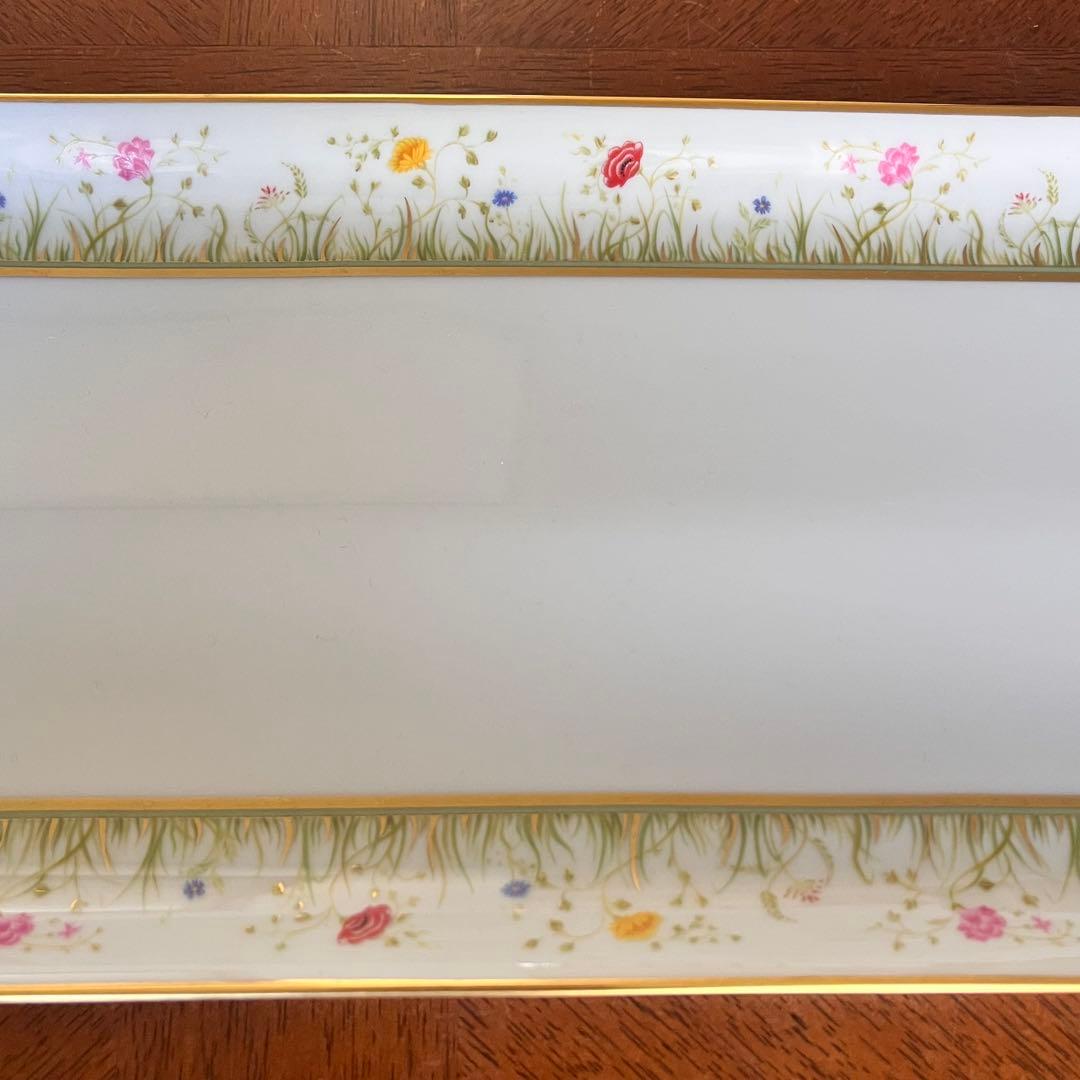 【希少品】フランス製　アビランドリモージュ★フローラリー★サンドイッチプレート