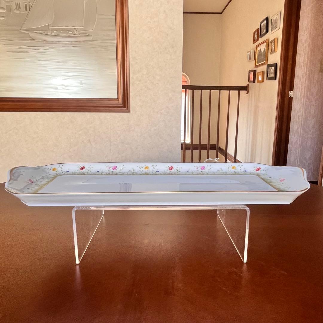 【希少品】フランス製　アビランドリモージュ★フローラリー★サンドイッチプレート