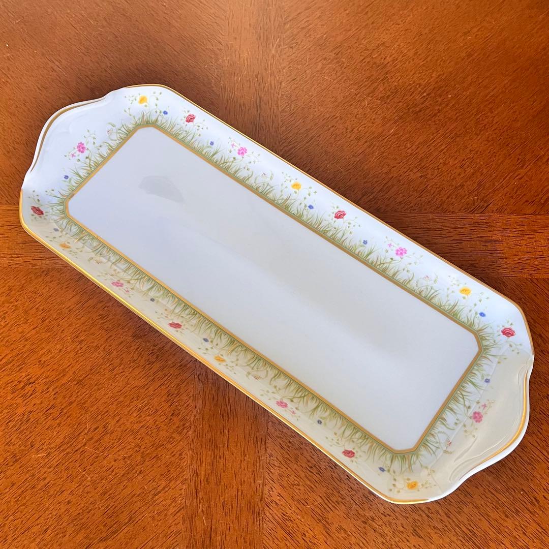 【希少品】フランス製　アビランドリモージュ★フローラリー★サンドイッチプレート