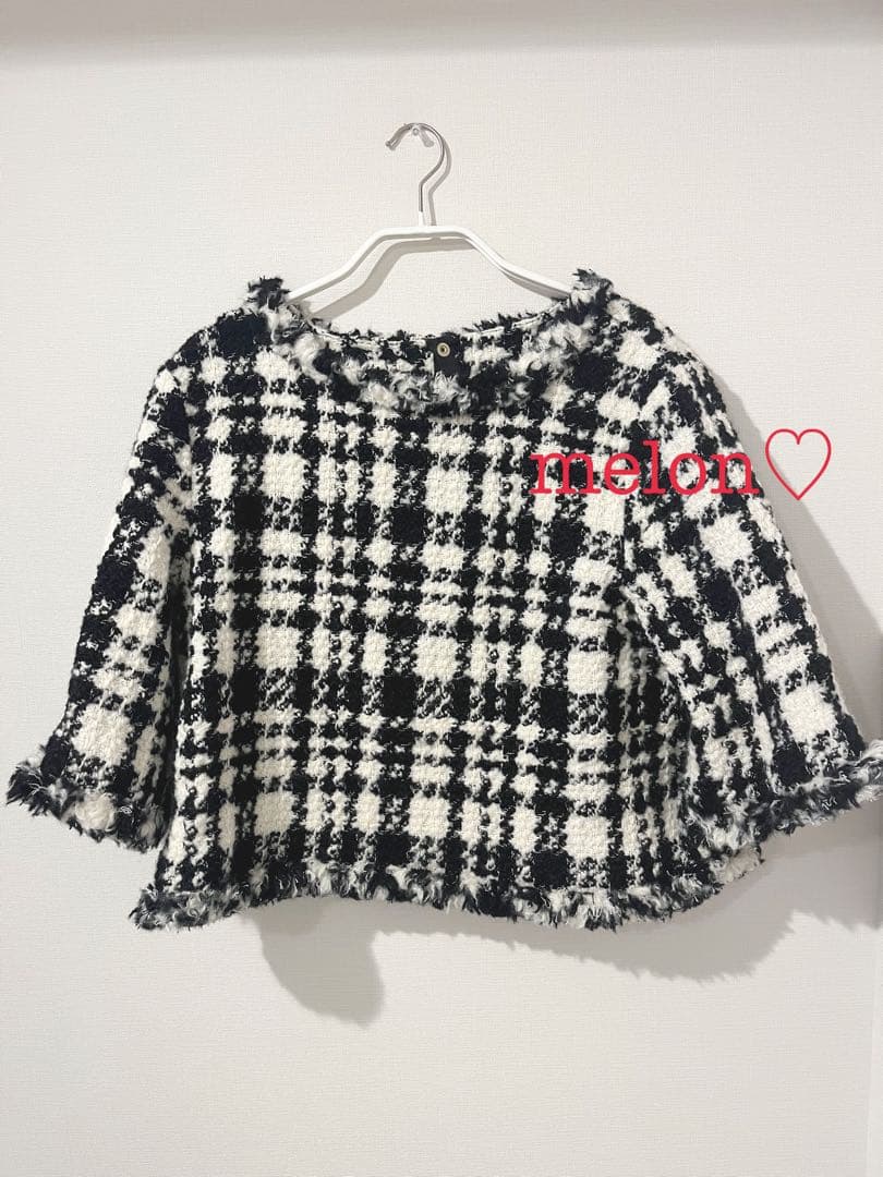 bluelea Tweed pullover ブルレア ツイード プルオーバー