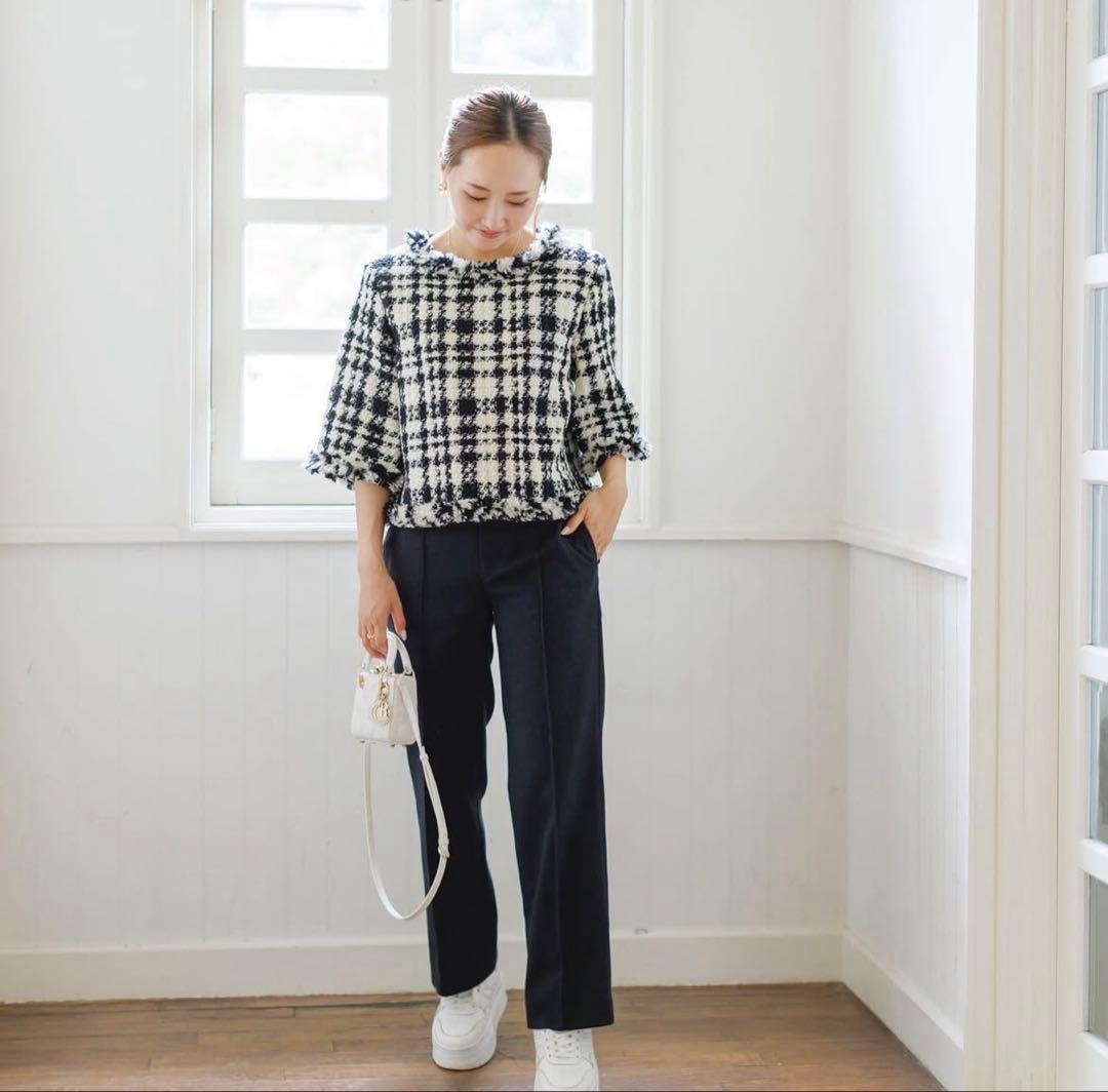 bluelea Tweed pullover ブルレア ツイード プルオーバー