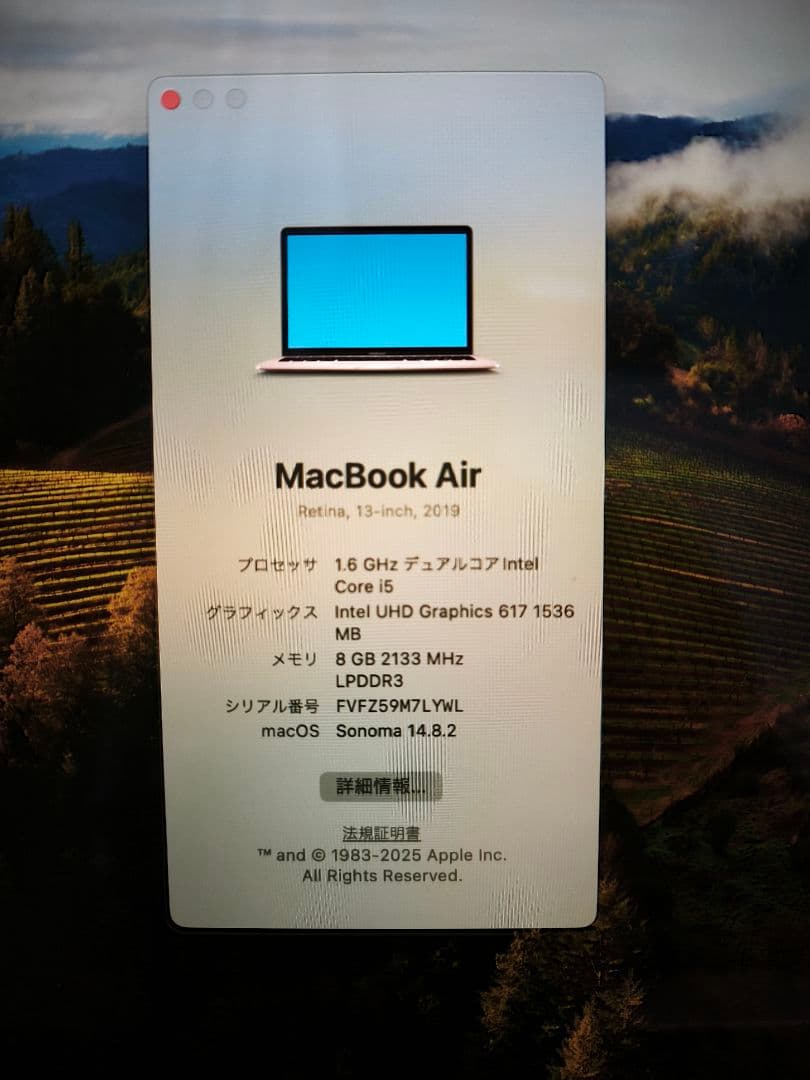 MacBook Air2019 ゴールド