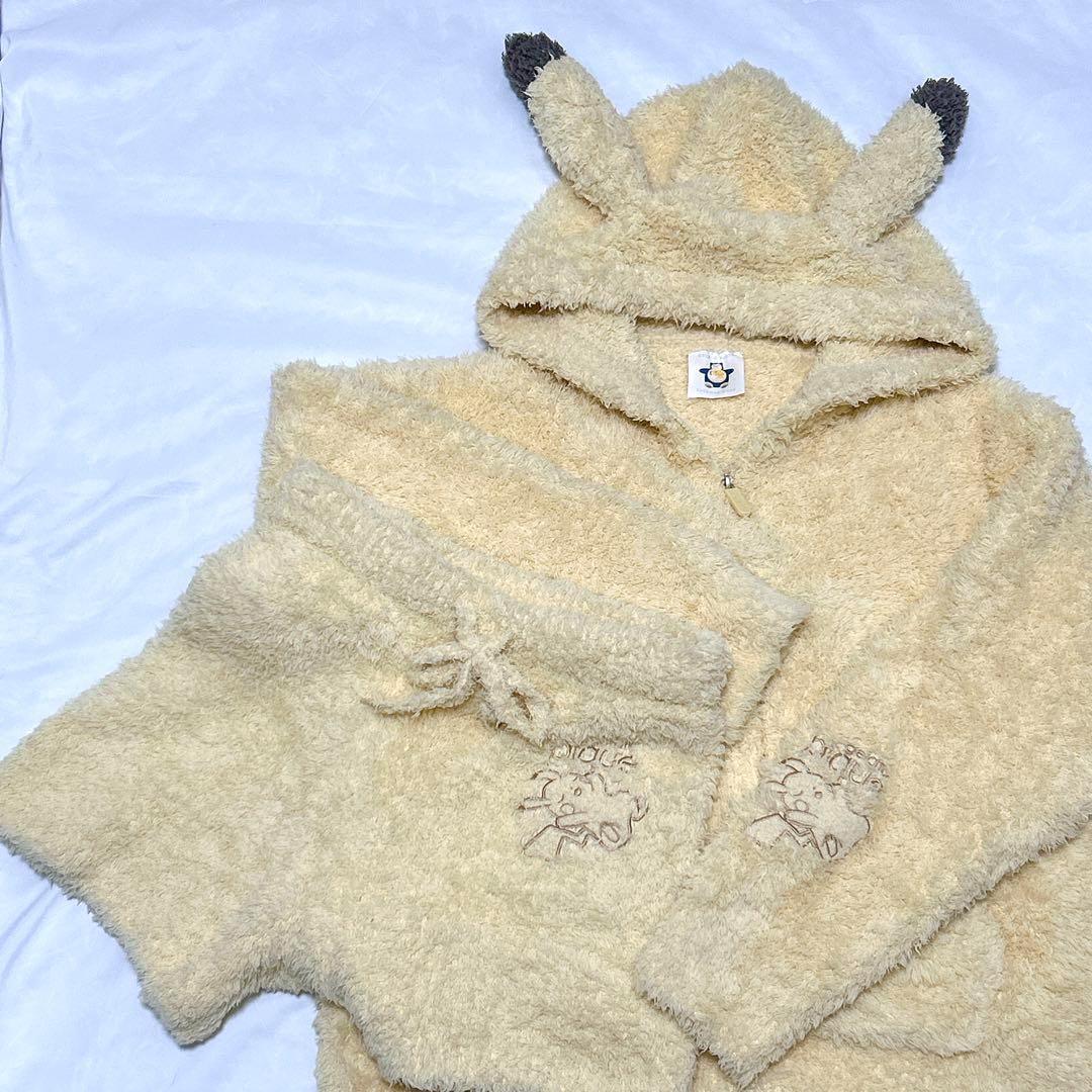 【新品タグ付】ジェラピケ ポケモンスリープ ピカチュウ パーカー&ショートパンツ