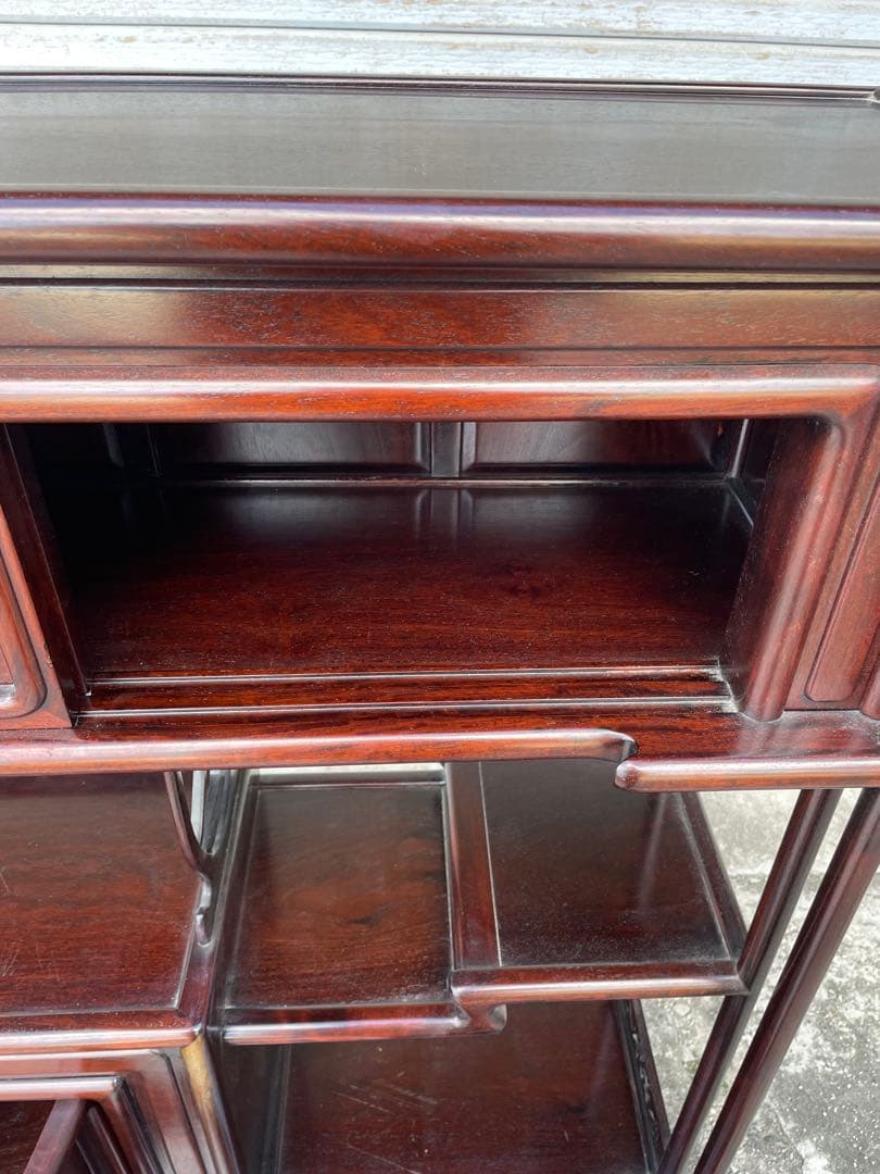 唐木家具 茶箪笥 ヴィンテージ　飾り棚 アンティーク家具　和家具