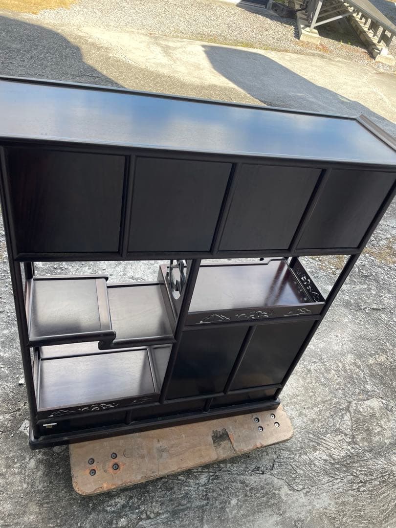 唐木家具 茶箪笥 ヴィンテージ　飾り棚 アンティーク家具　和家具