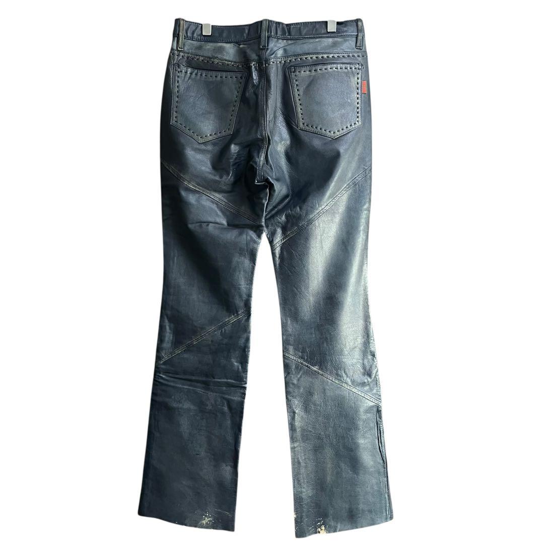 2912925 homme レザーフレアパンツ Y2K archives 00s
