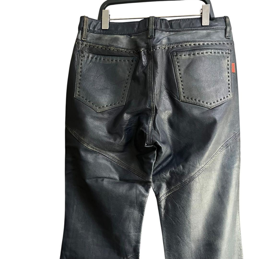 2912925 homme レザーフレアパンツ Y2K archives 00s