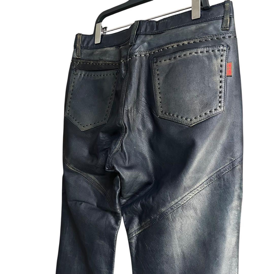 2912925 homme レザーフレアパンツ Y2K archives 00s