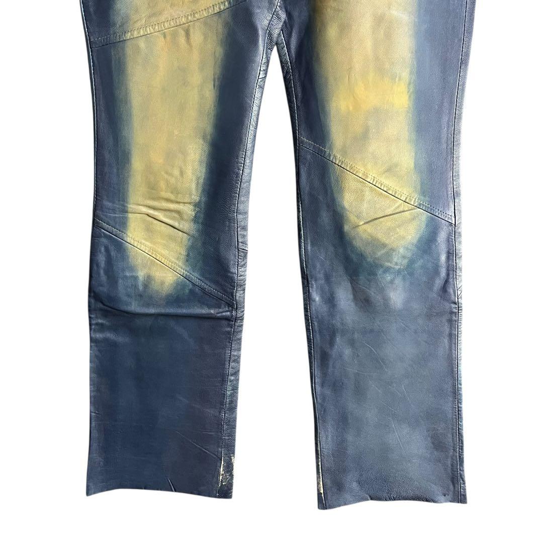 2912925 homme レザーフレアパンツ Y2K archives 00s