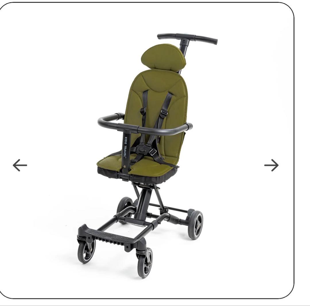 キッズトラベル折りたたみベビーカーカーキ