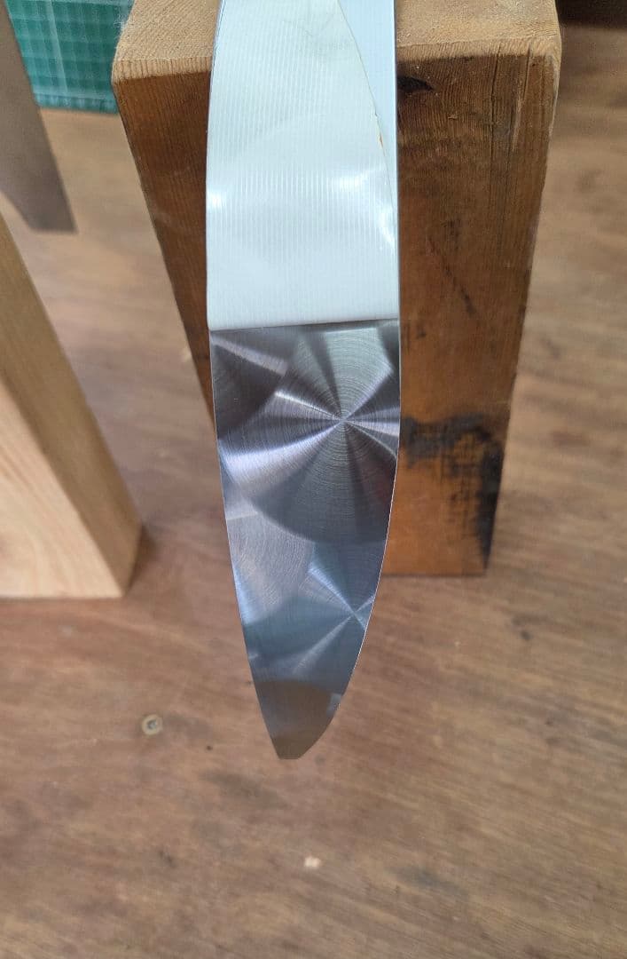 17スーパーグレート等　サイドミラーバイザー　鱗ステンレス3ピース