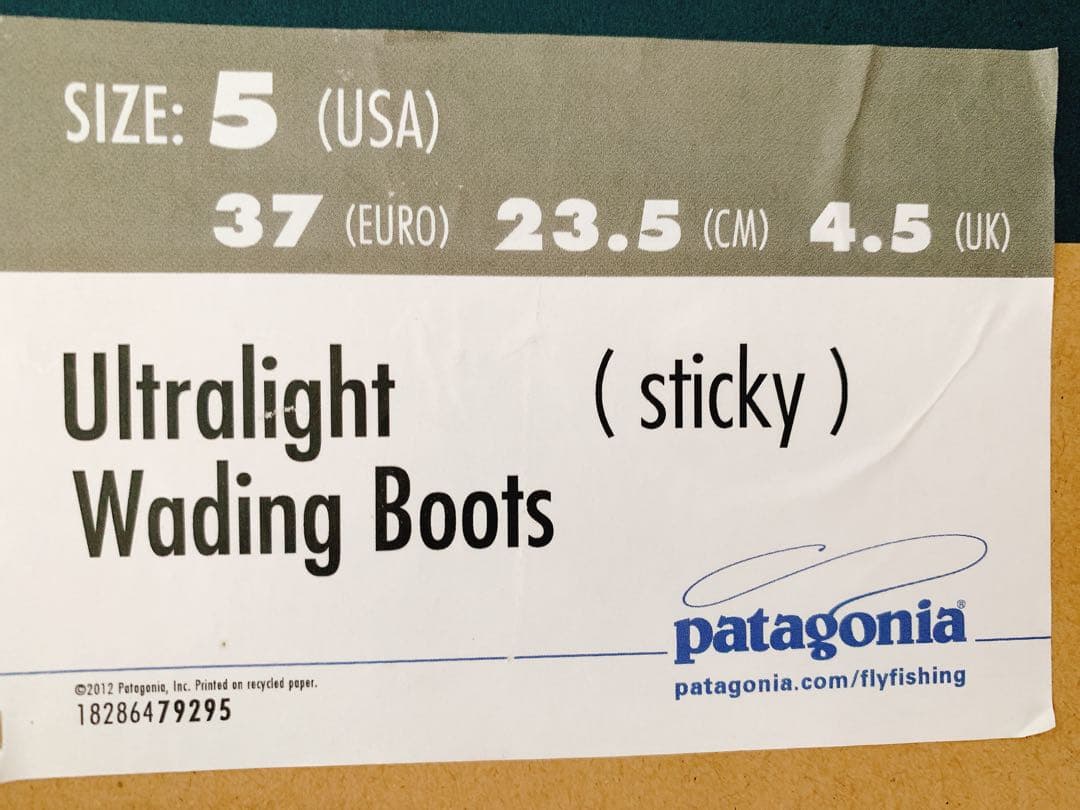 未使用　Patagonia ウルトラライト　ウェーディングブーツ　US5