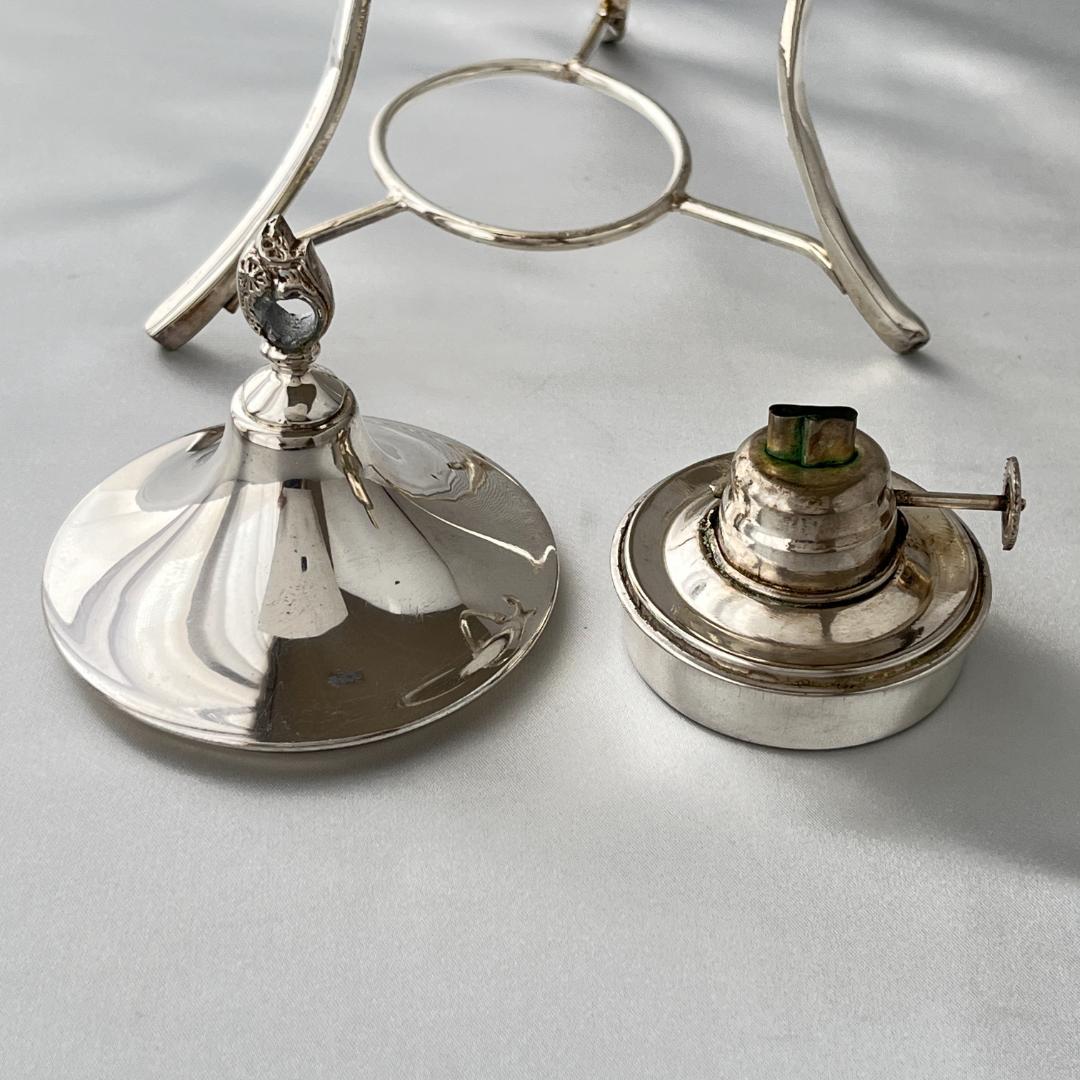 【サモワール】フローラル 【シルバープレート】バナー ホットウォーターサーバー