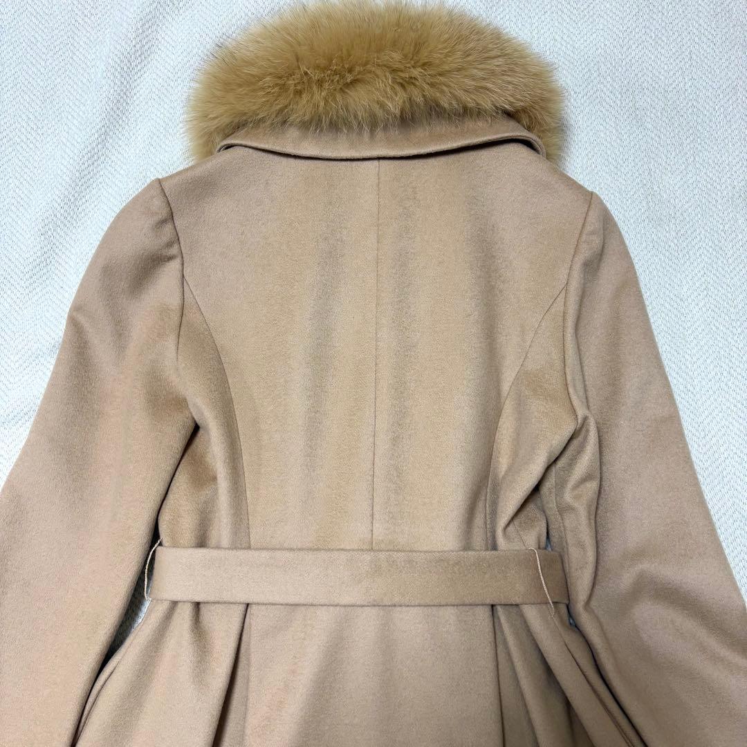 TO BE CHIC ロングコート カシミヤ100% フォックスファー