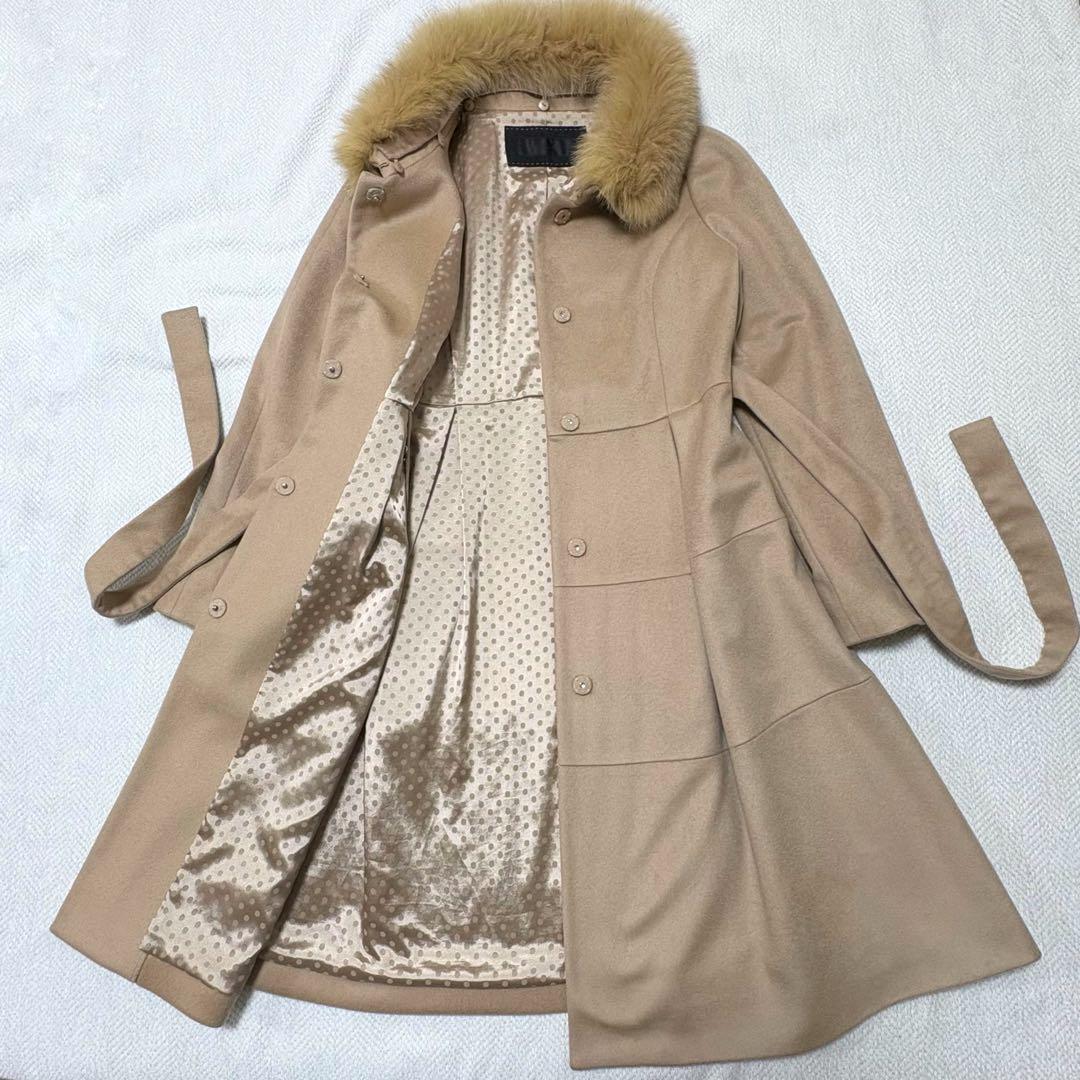 TO BE CHIC ロングコート カシミヤ100% フォックスファー