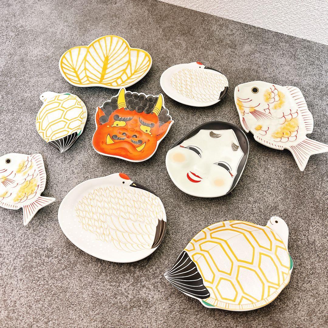 有田焼　幸楽窯　銘々皿　小皿　9点セット