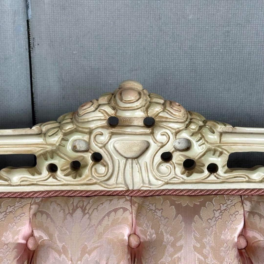 ★90s★イタリア製　アンティーク　ヴェルサイユ ロココ調 2Pソファ 姫家具