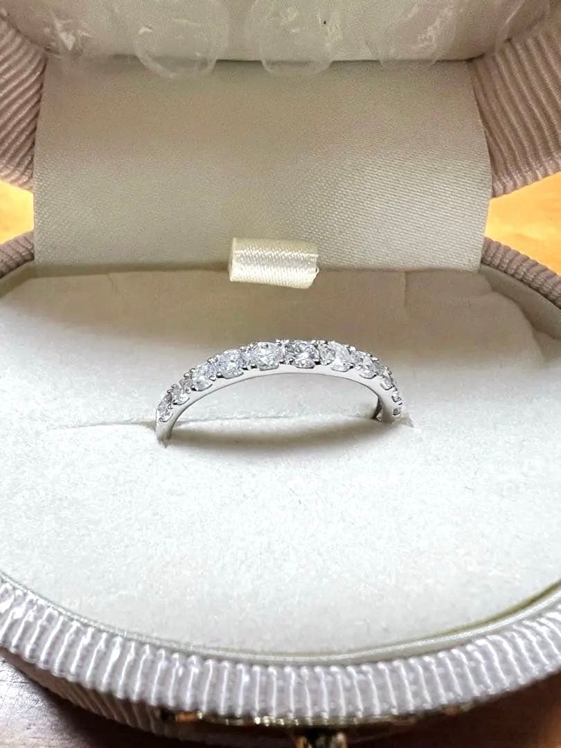 0.5ct ハーフエタニティ　pt950 14号
