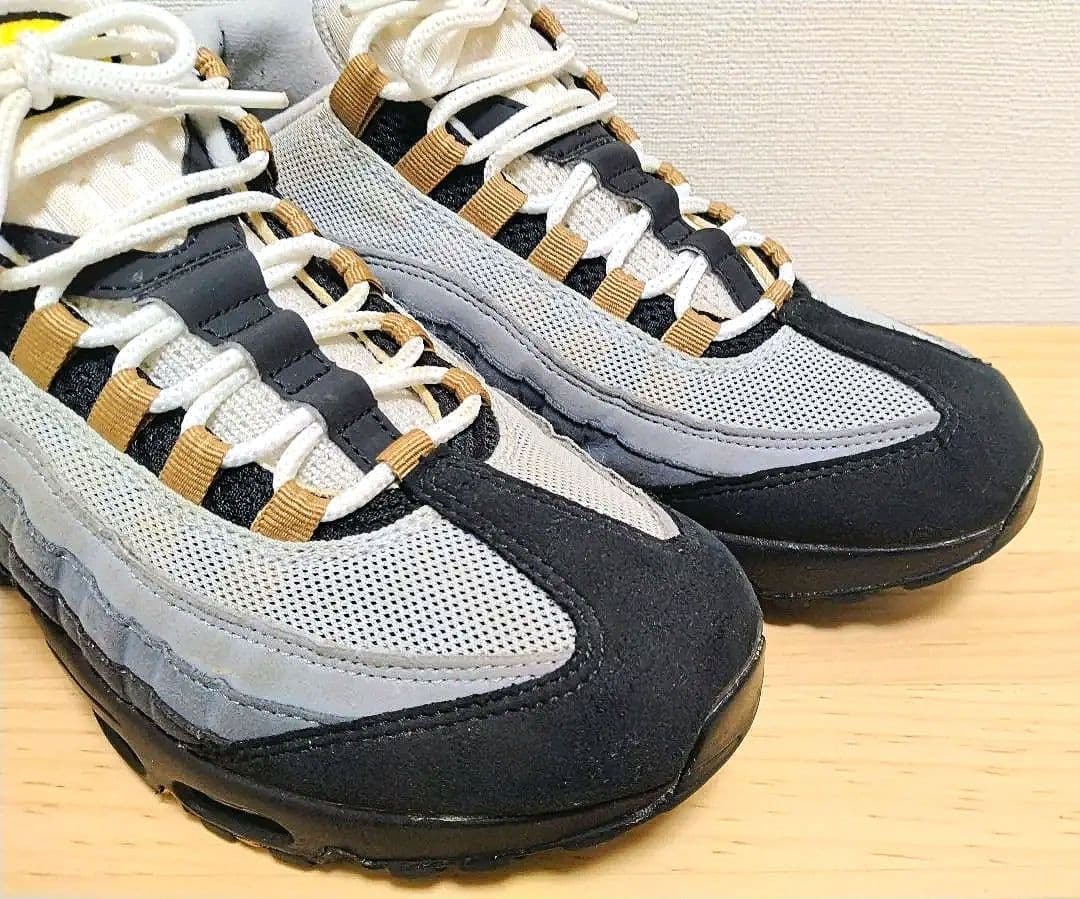 ナイキ エアマックス95 ブラック×グレー 27.5cm／NIKE airmax