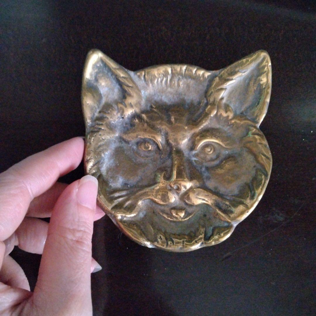 猫小皿/アスティエ・ブロカント/フランスアンティーク・ネコトレイ