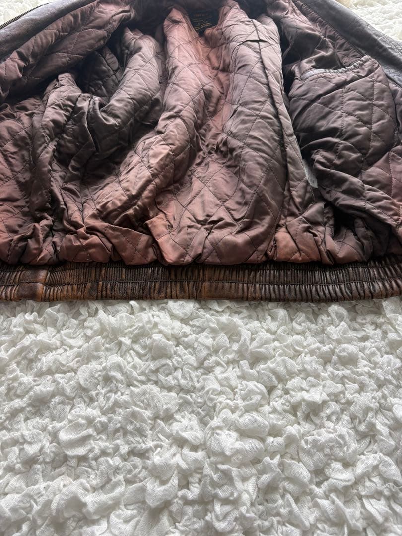 USARMY G1 羊革 フライト レザージャケット ファー取外し可　L