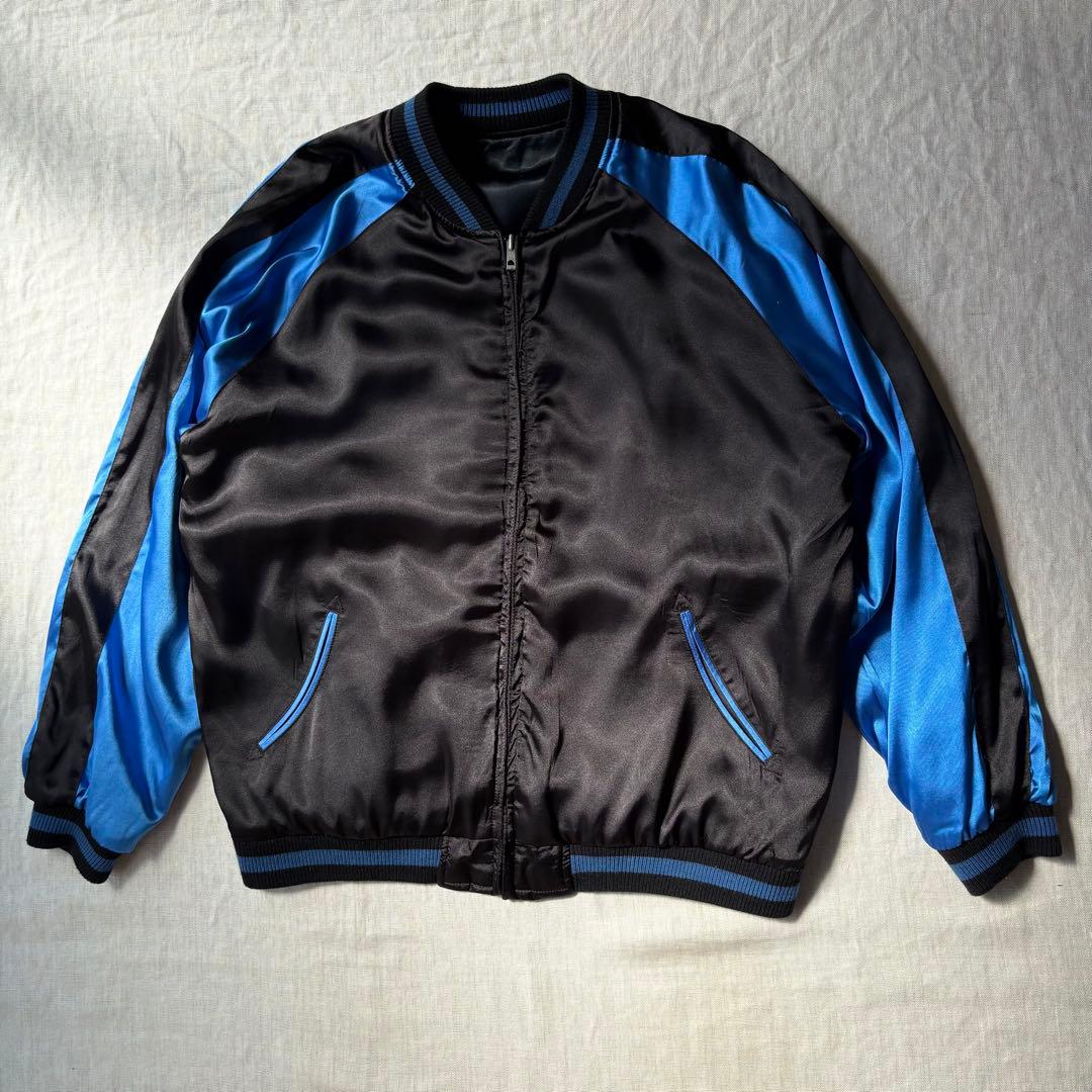 花旅楽団 レーヨン スカジャン 抱きつき髑髏 スカル ドクロ XXL