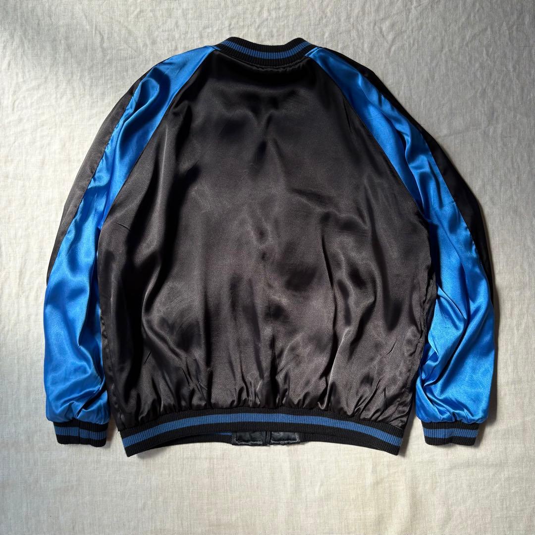 花旅楽団 レーヨン スカジャン 抱きつき髑髏 スカル ドクロ XXL