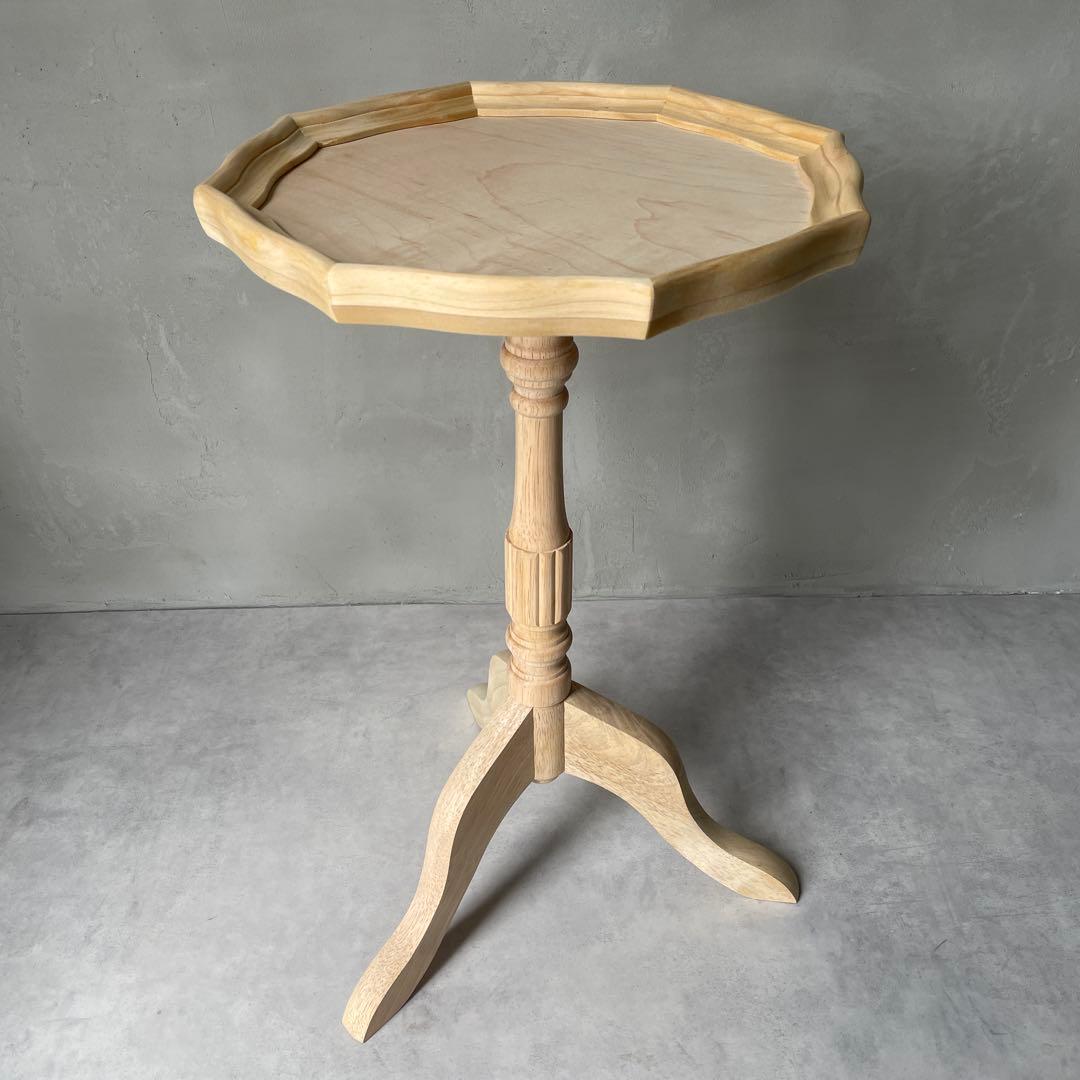 トールペイント用　白木　ワインテーブル　組立て式　木製　ミニテーブル　洋風