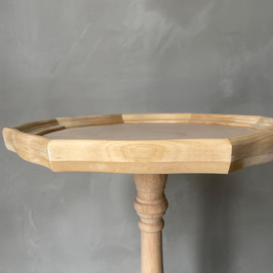 トールペイント用　白木　ワインテーブル　組立て式　木製　ミニテーブル　洋風