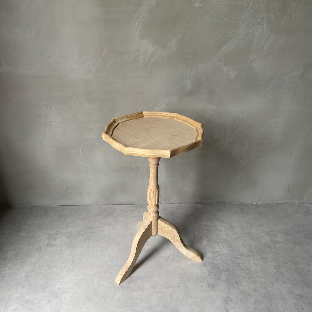 トールペイント用　白木　ワインテーブル　組立て式　木製　ミニテーブル　洋風