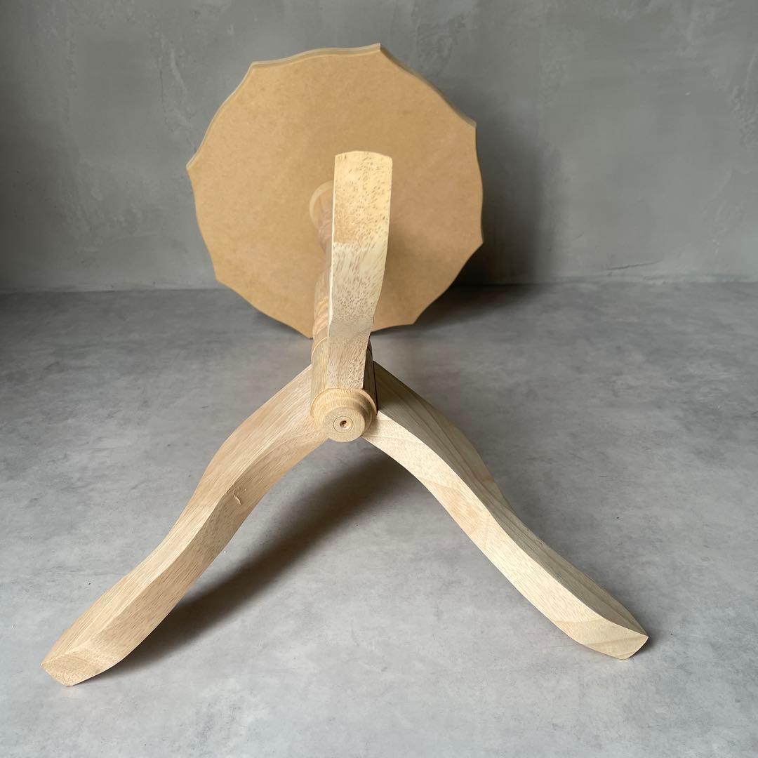 トールペイント用　白木　ワインテーブル　組立て式　木製　ミニテーブル　洋風