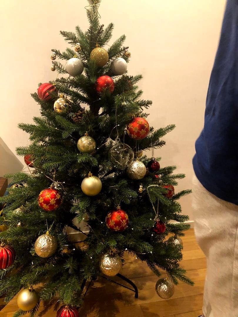 ACTUS アクタス　クリスマスツリー 120cm 赤 金 銀 オーナメント