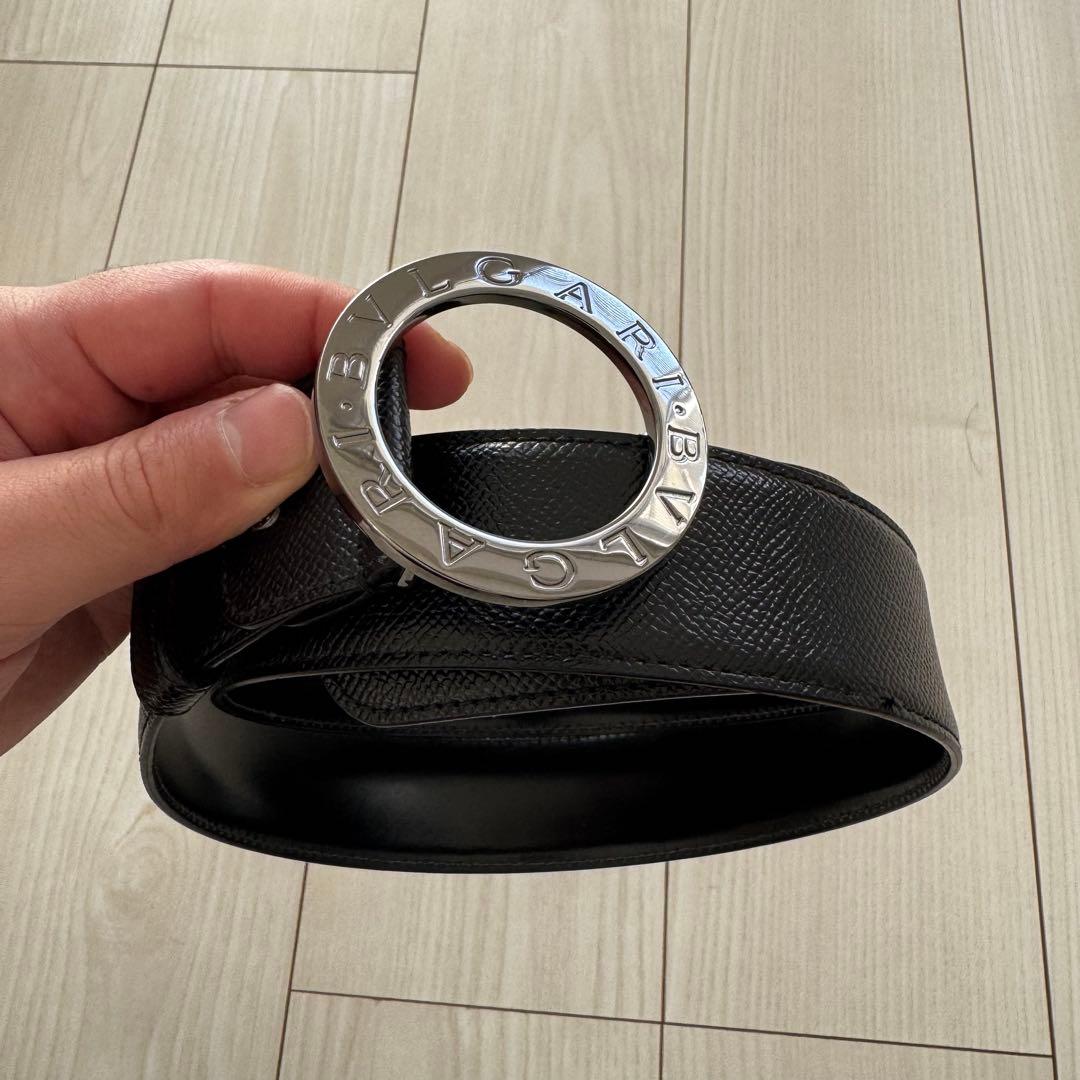 ✨美品✨BVLGARI 黒レザーベルト