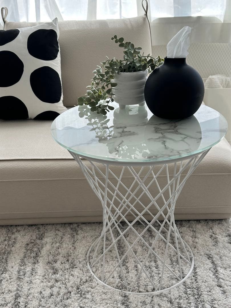 フランフランフラン大理石柄マーブル柄サイドテーブルZARAホーム北欧韓国