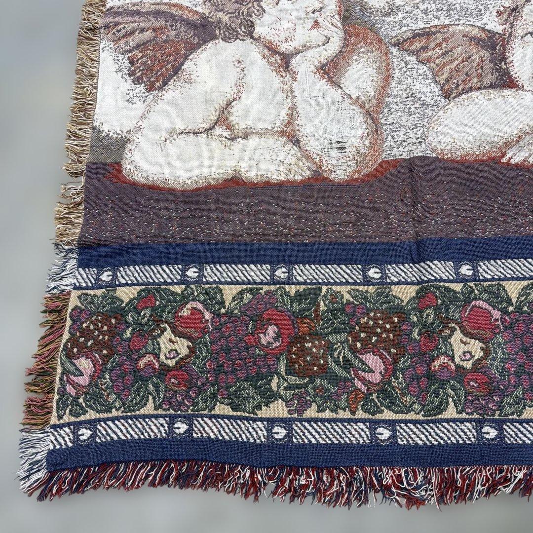 天使　エンジェル　マルチカバー　ソファカバー　ヴィンテージラグ　175x122