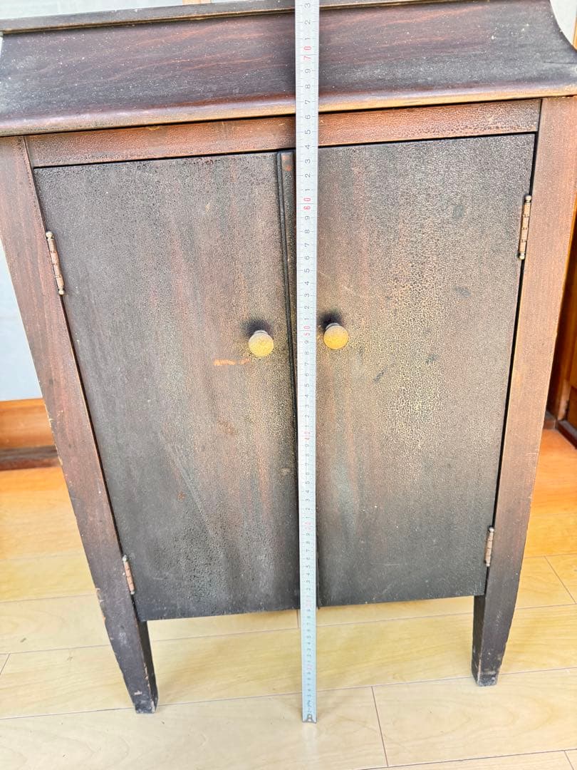 ポ*ポ様 木製 レコード キャビネット 収納付き