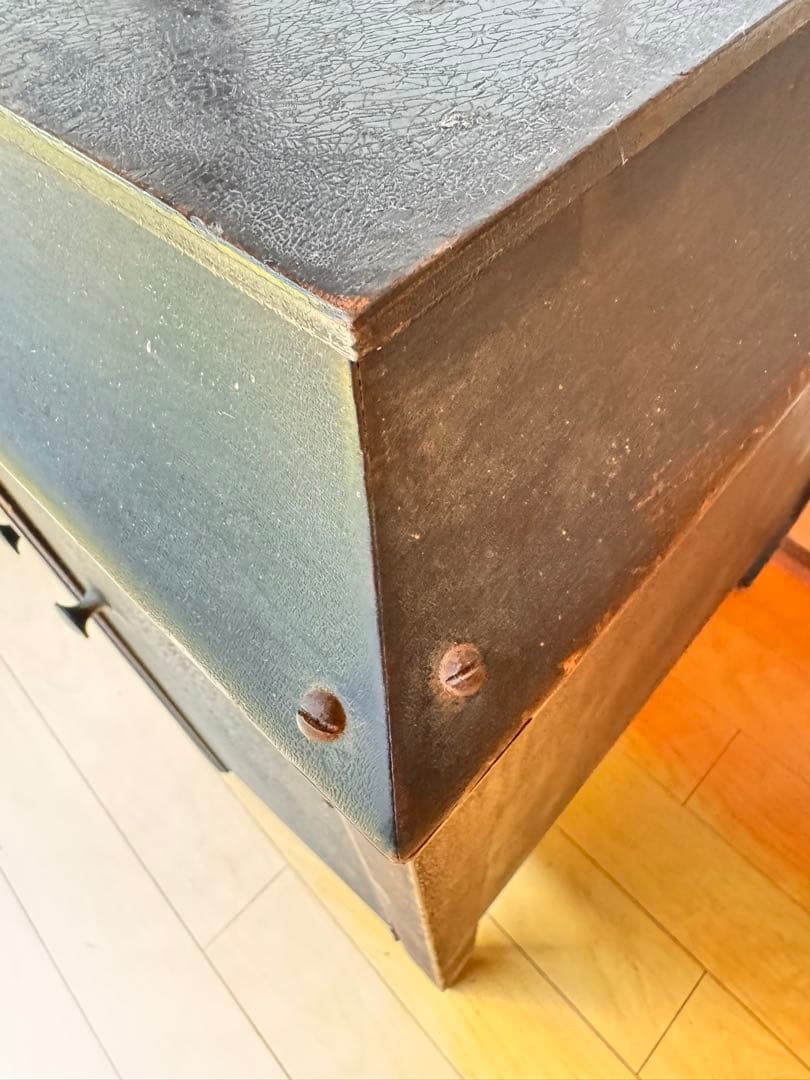 ポ*ポ様 木製 レコード キャビネット 収納付き