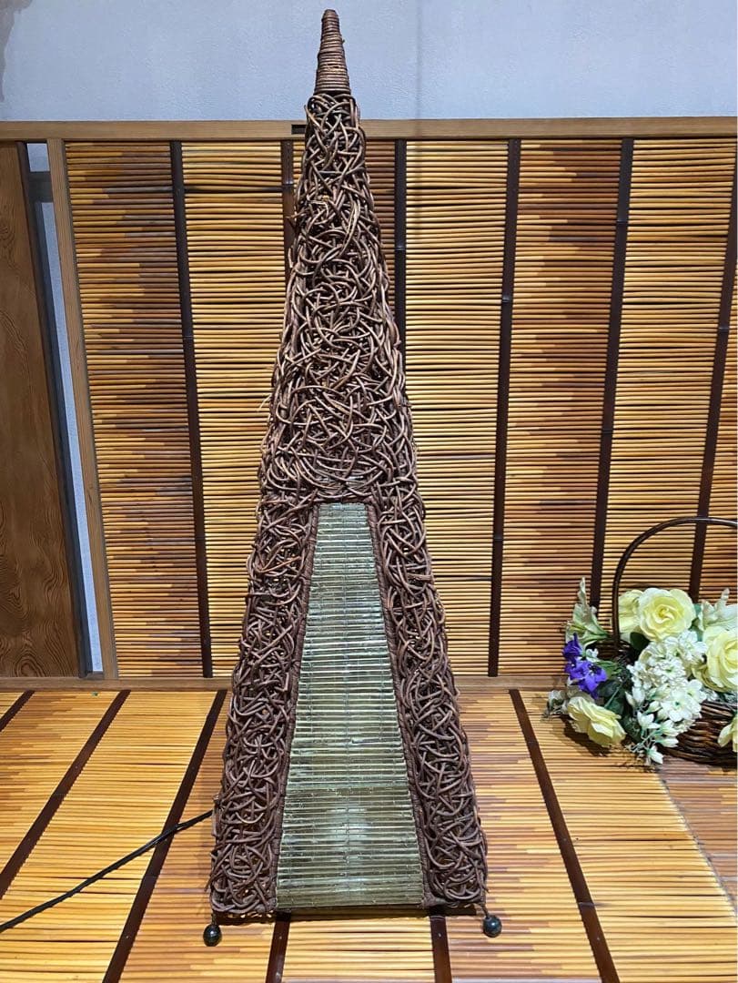 フロアライト インテリア 三角 ツル インテリア 和