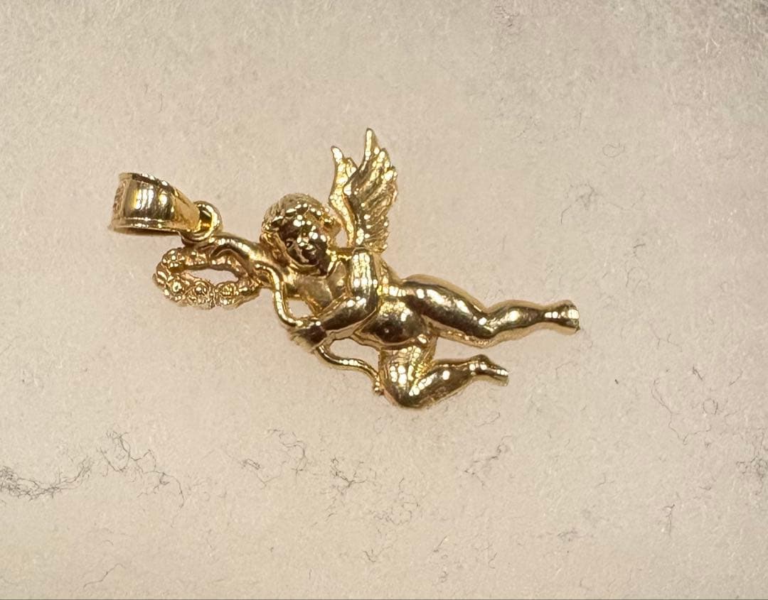 AVALANCHE 10Kイエローゴールド 天使 ペンダント　トップのみ