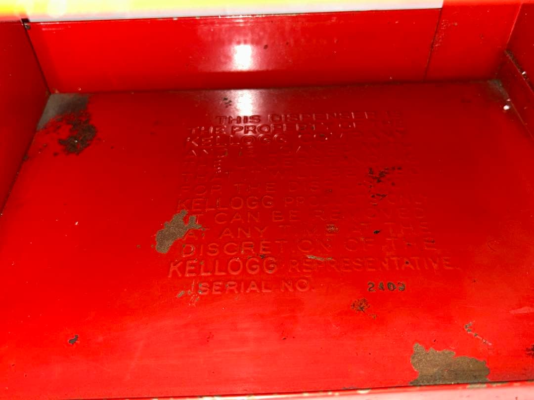 #142 60年代　ケロッグ　ストアディスプレイ　シェルフ メタルラック