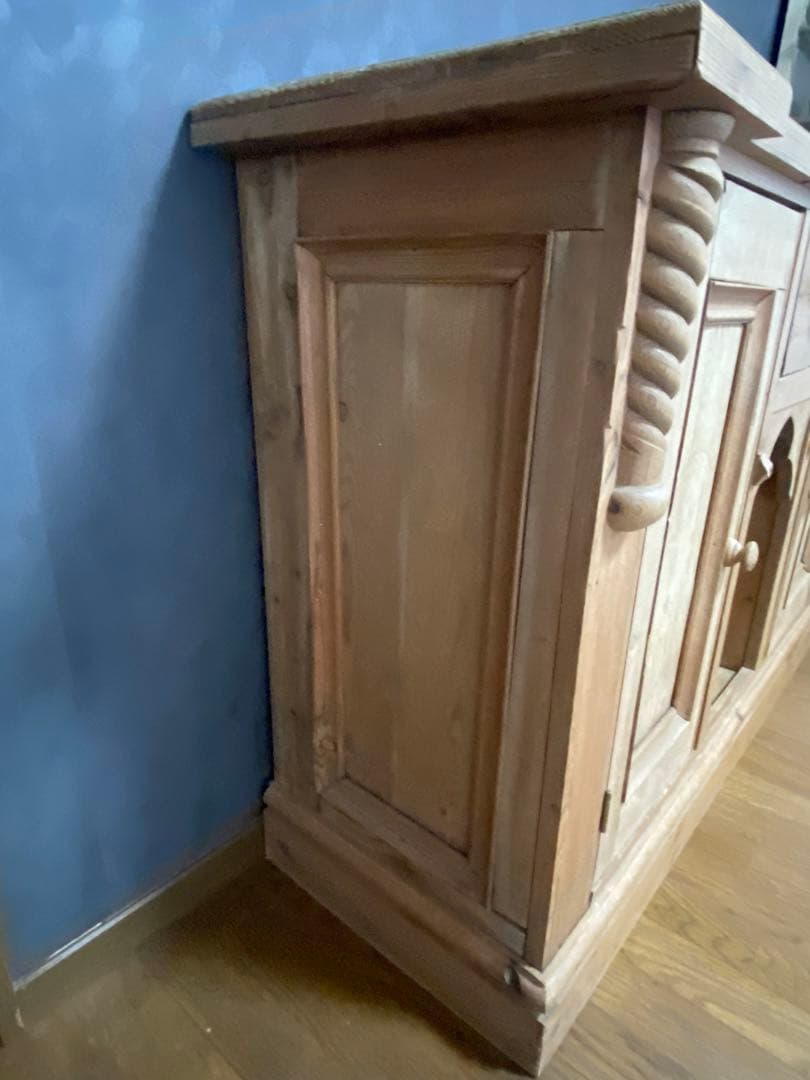 【村田】イギリスアンティーク　サイドボード　棚