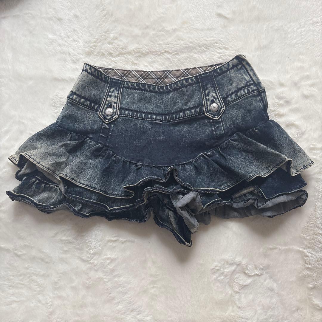 BURBERRY BLUE LABEL デニム スカパン キュロット Y2K