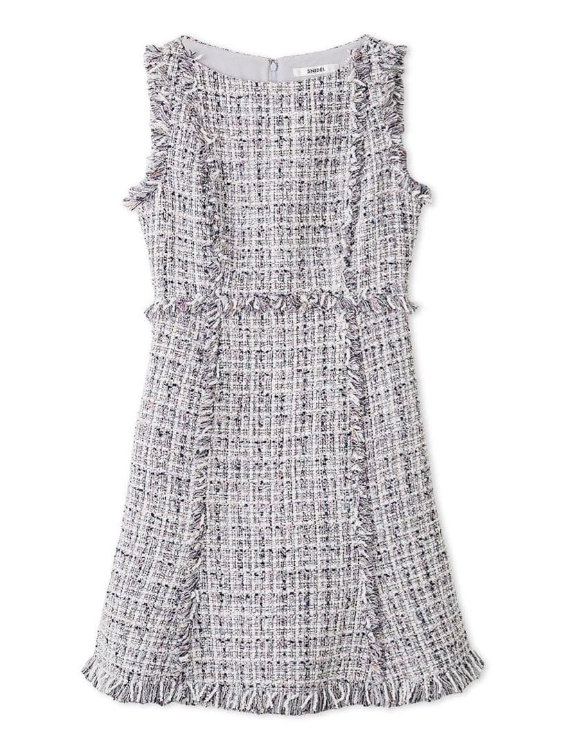 スナイデル　ツイードミニワンピース　snidel