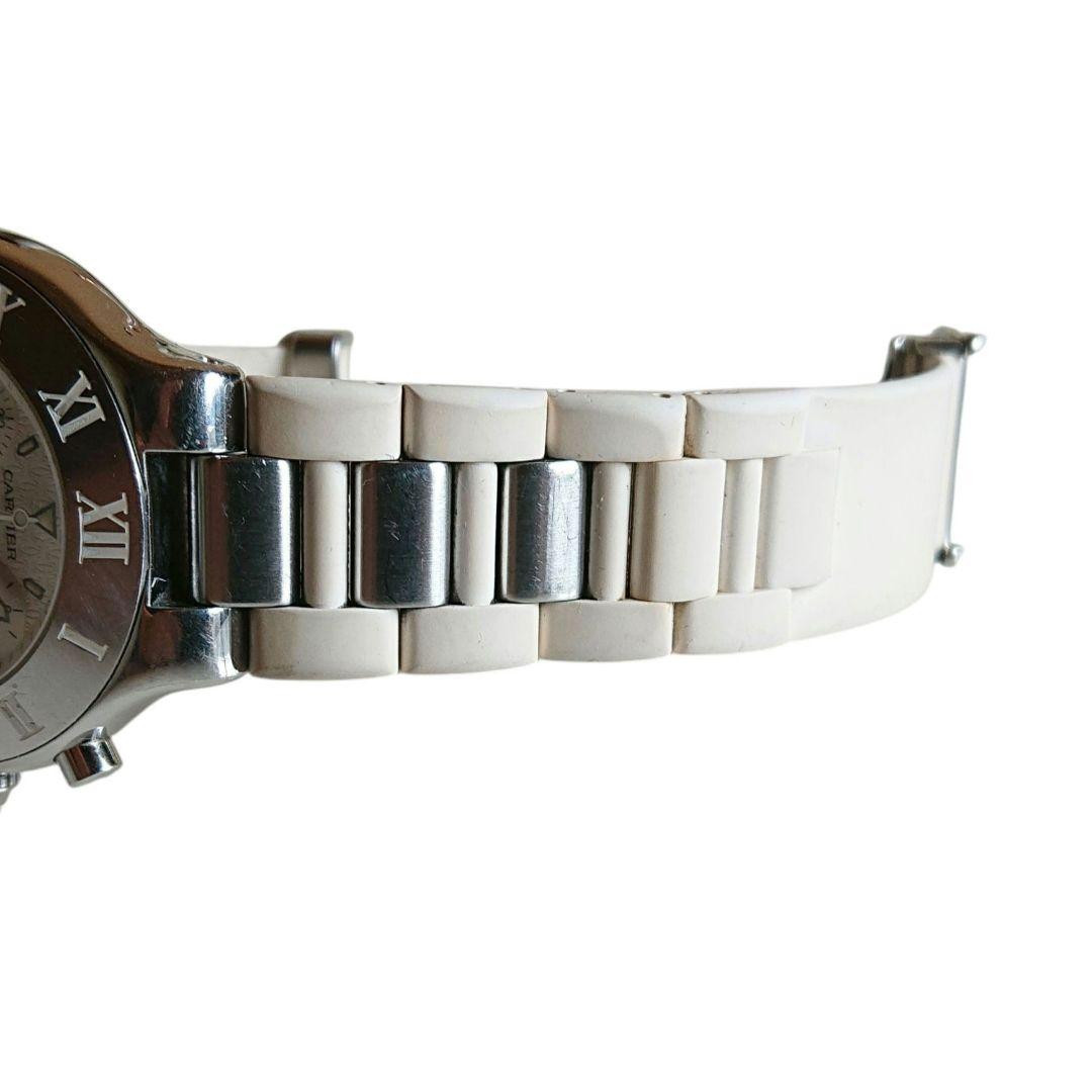 Cartier マスト21クロノスカフ35mm ホワイト