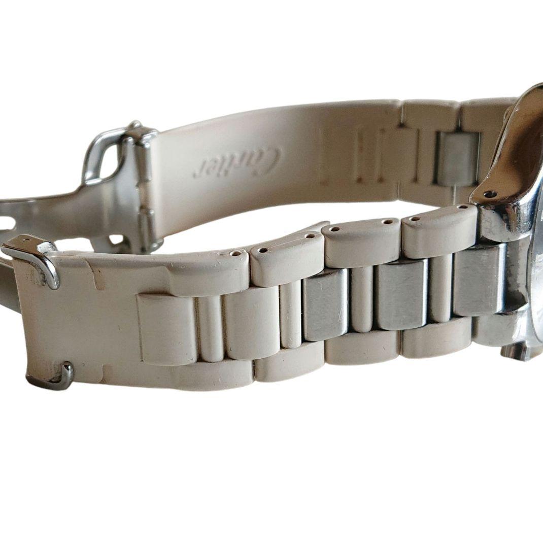 Cartier マスト21クロノスカフ35mm ホワイト