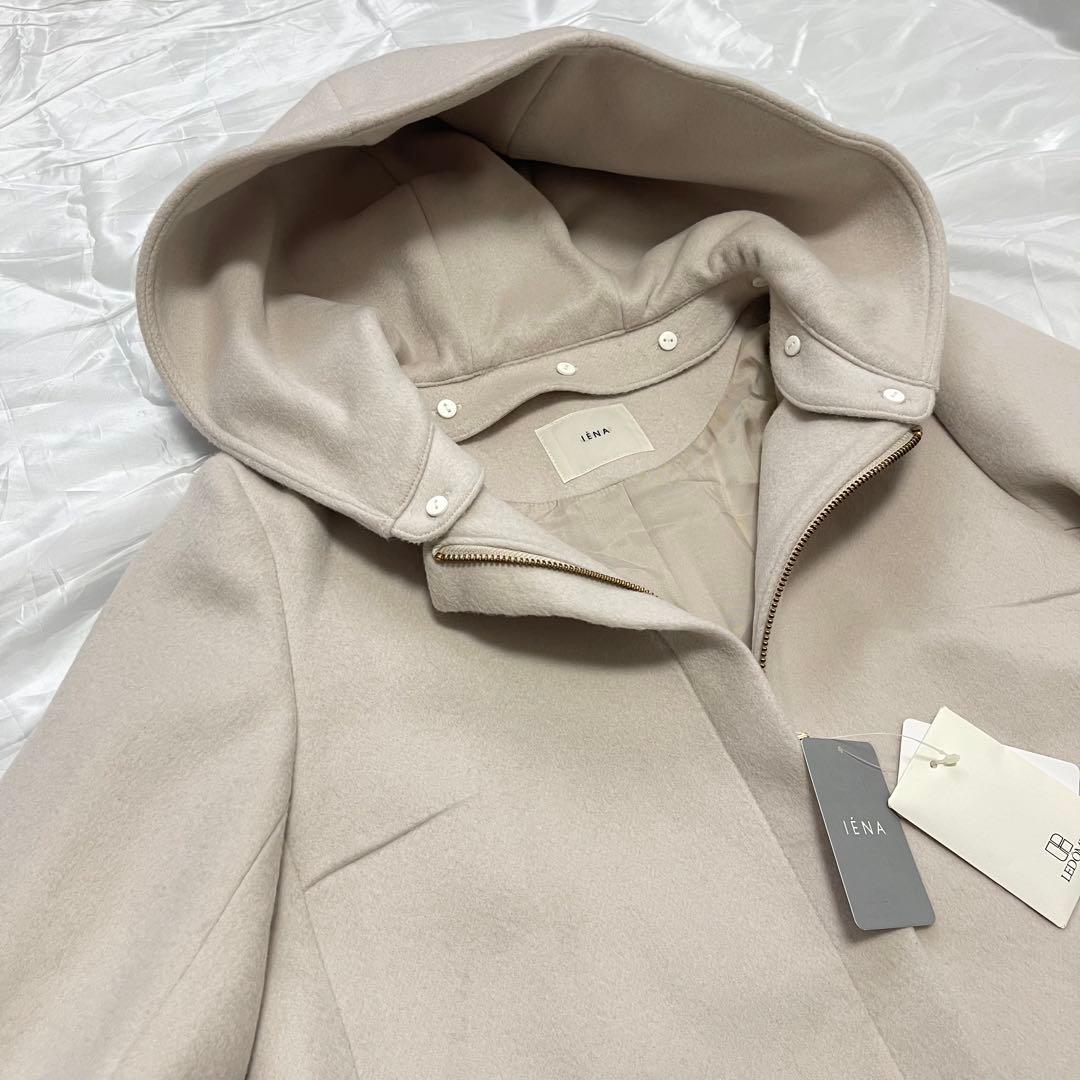 IENA 40 フード付きコート 新品未使用 タグ付き